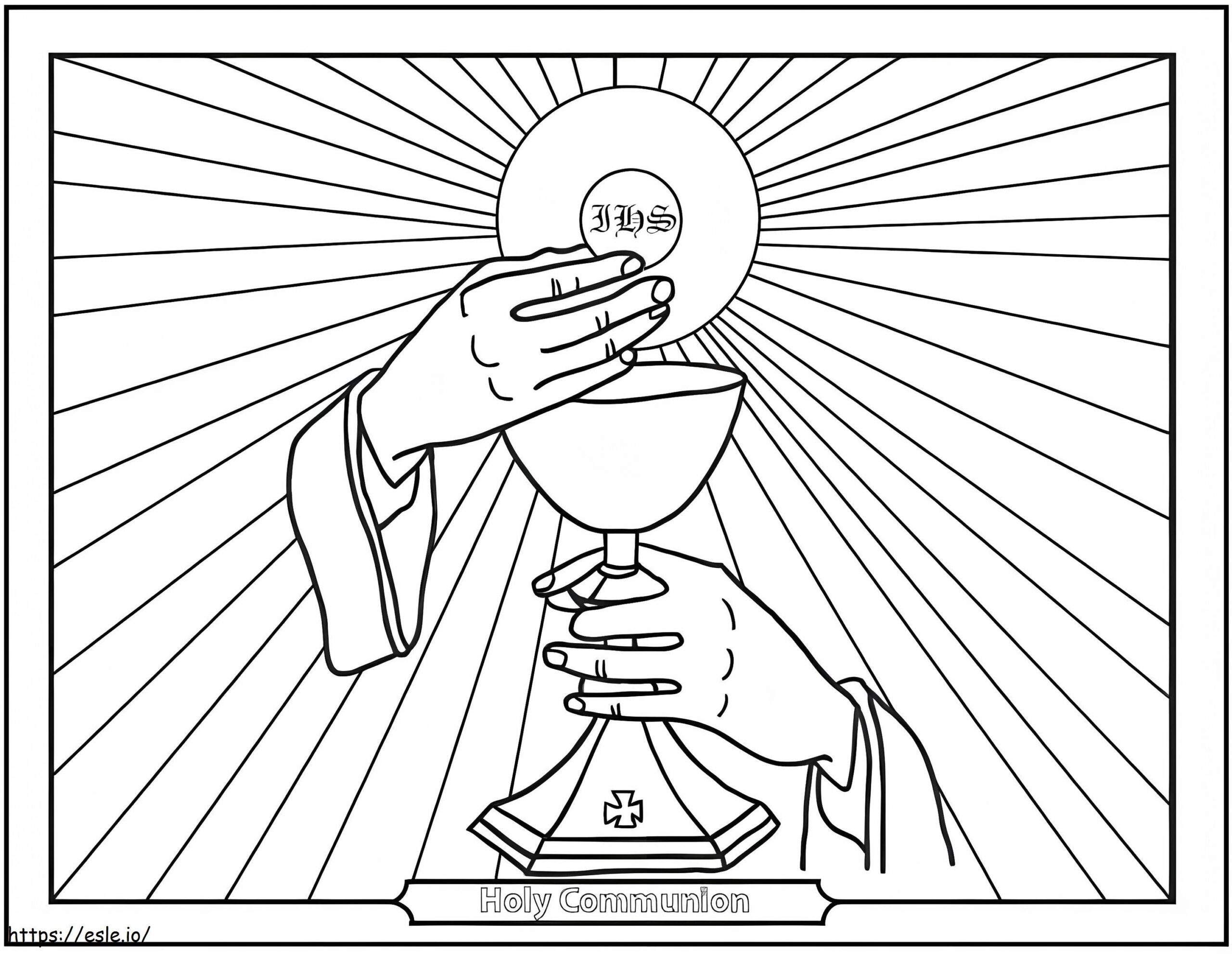 Holy Communion Coloring Page Holy Communion Coloring Page