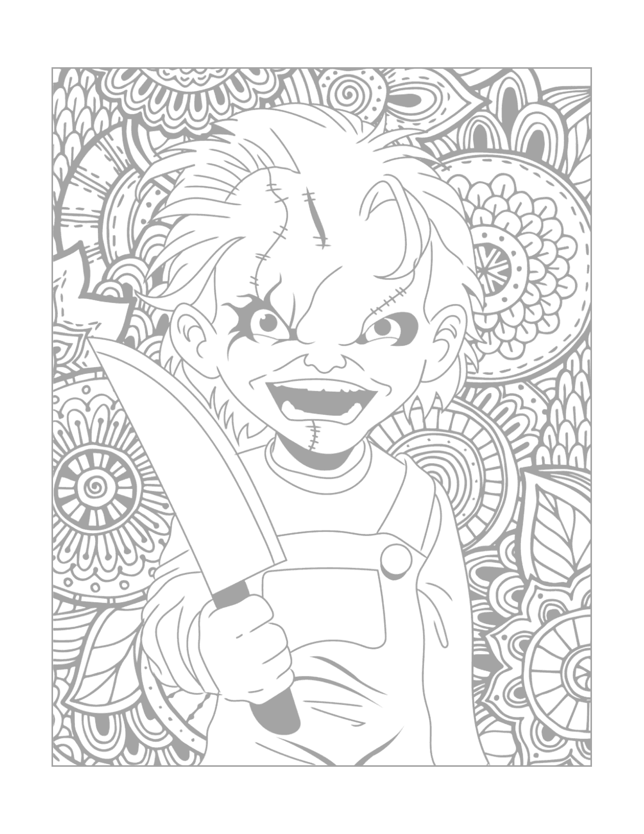 Chucky Printable Coloring Pages Chucky Printable Coloring Pages