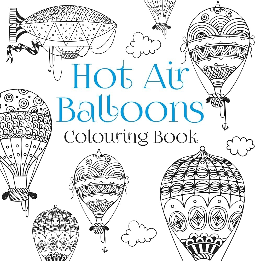 Printable Hot Air Balloon Coloring Pages