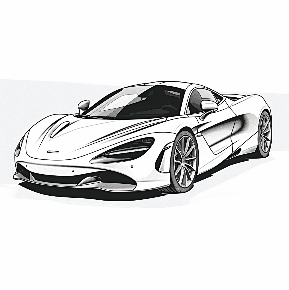 How To Color A McLaren Car Coloring Page