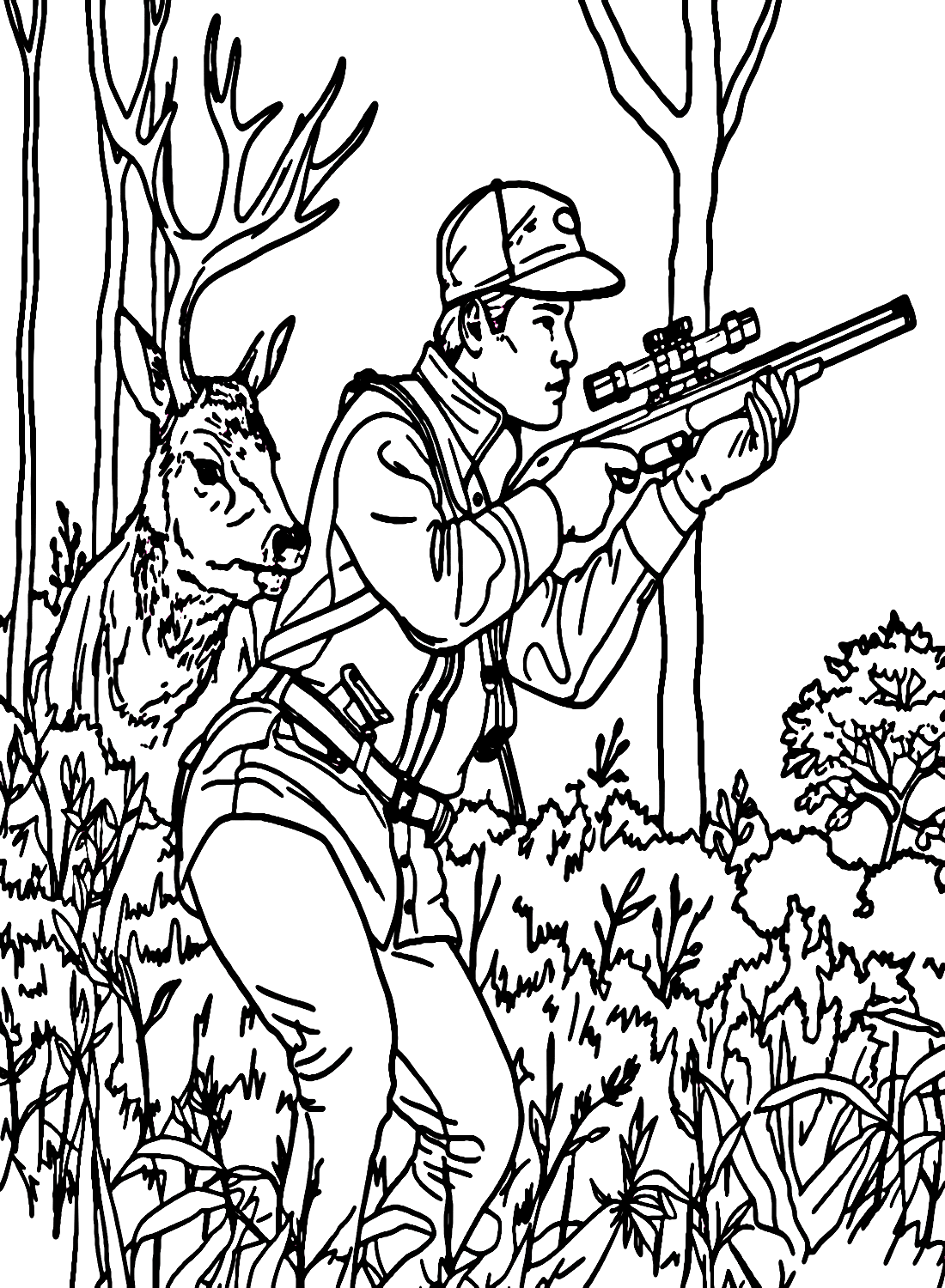 Hunting Coloring Pages Free Printable PDF Online Coloring Hunting Coloring Pages Free Printable PDF Online Coloring
