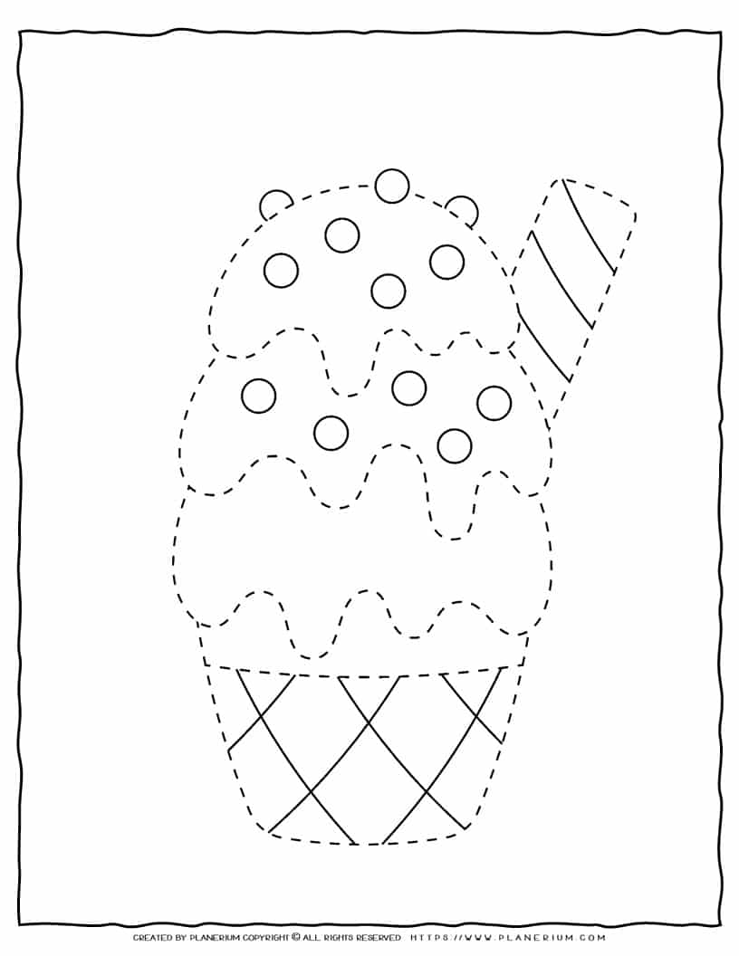 Printable Trace Coloring Pages