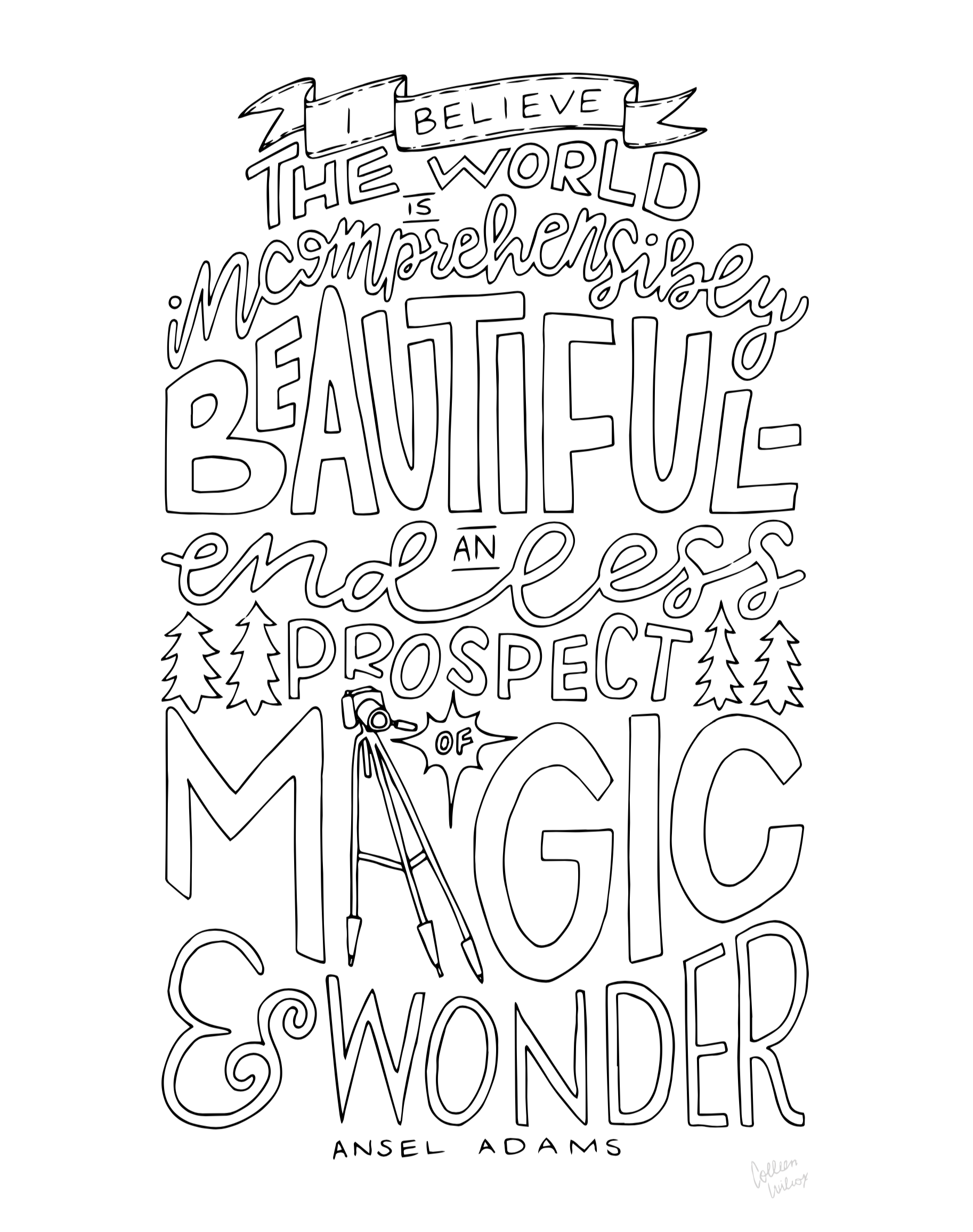 Inspirational Coloring Pages Wander On Words