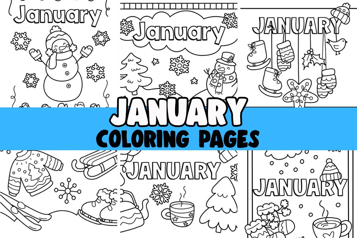January Coloring Pages Free Printables The Best Ideas For Kids