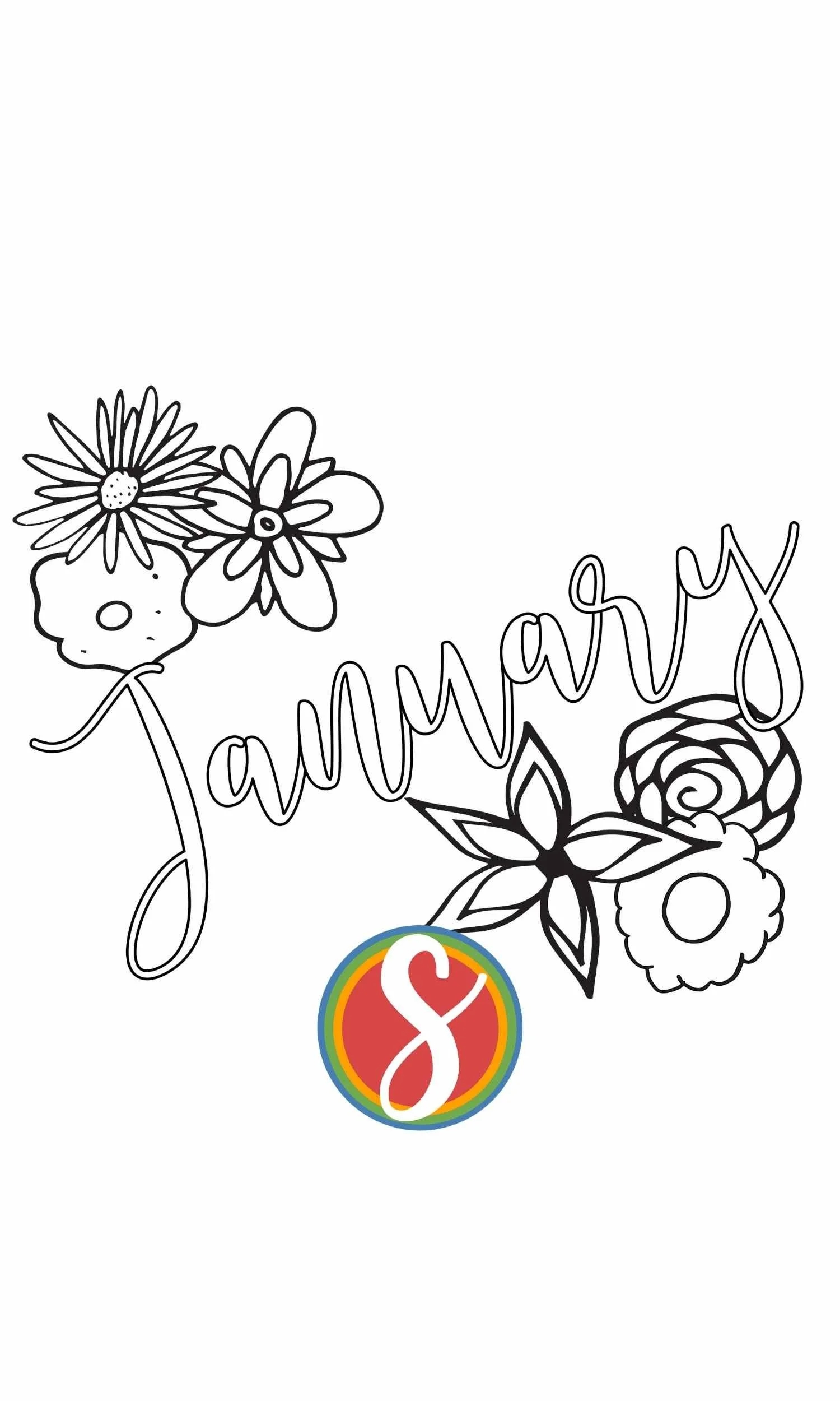January Coloring Pages Stevie Doodles