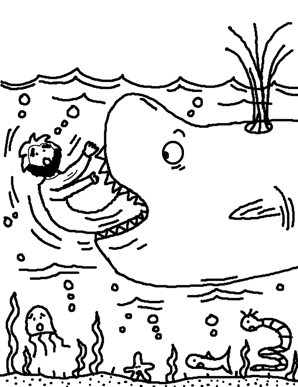 Free Printable Jonah Coloring Page
