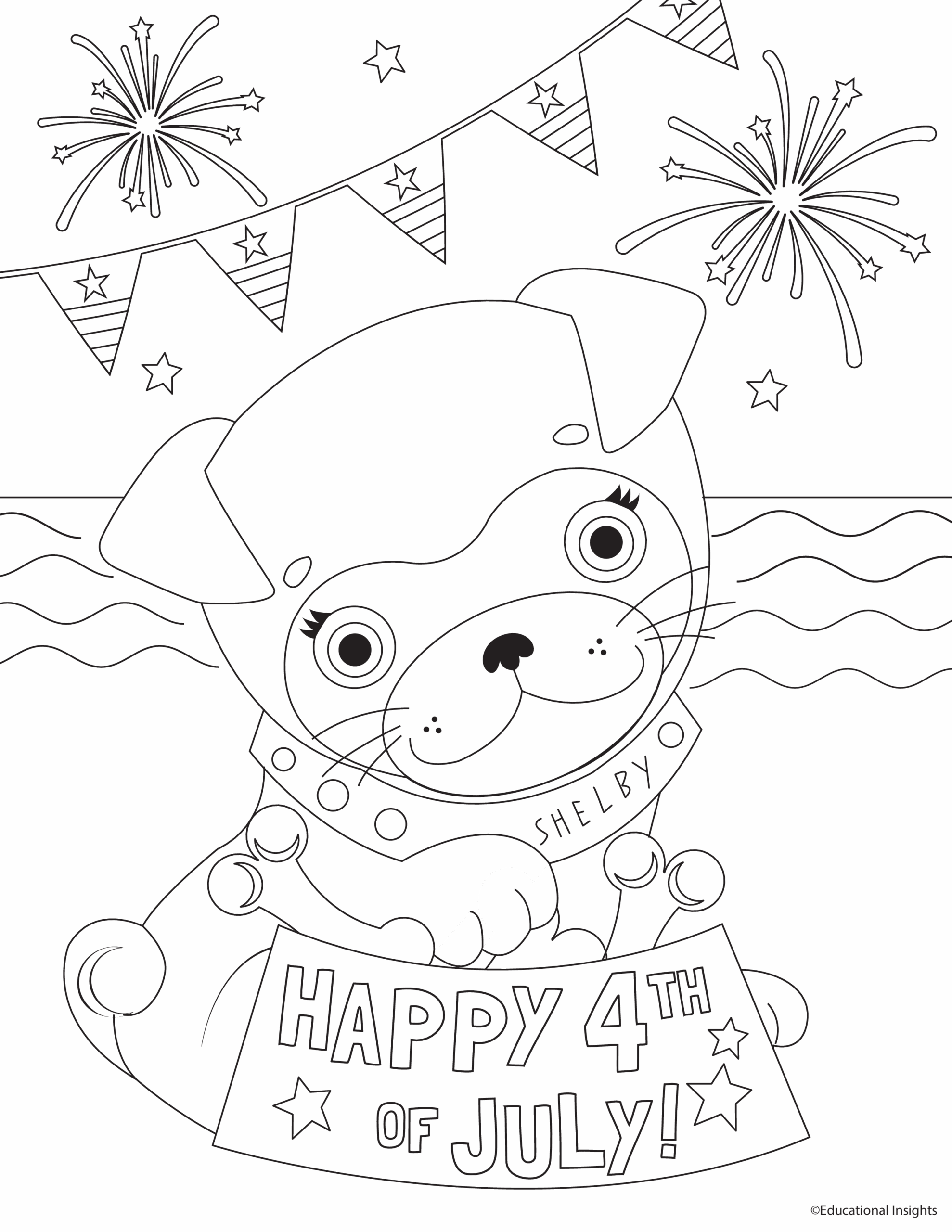 Free July Coloring Pages