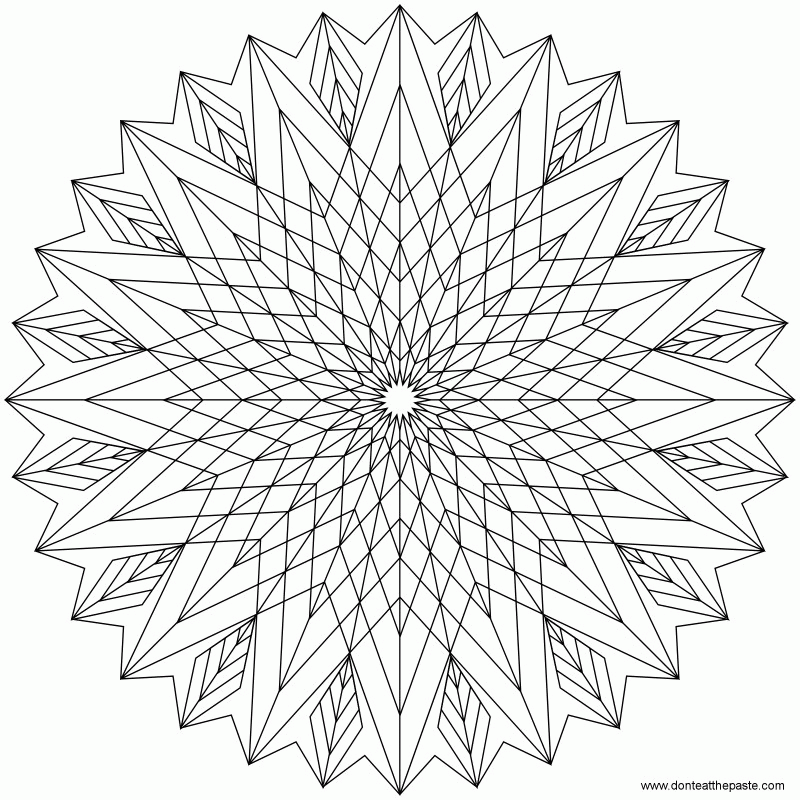  Kaleidoscope Coloring Pages Books 100 FREE And Printable 