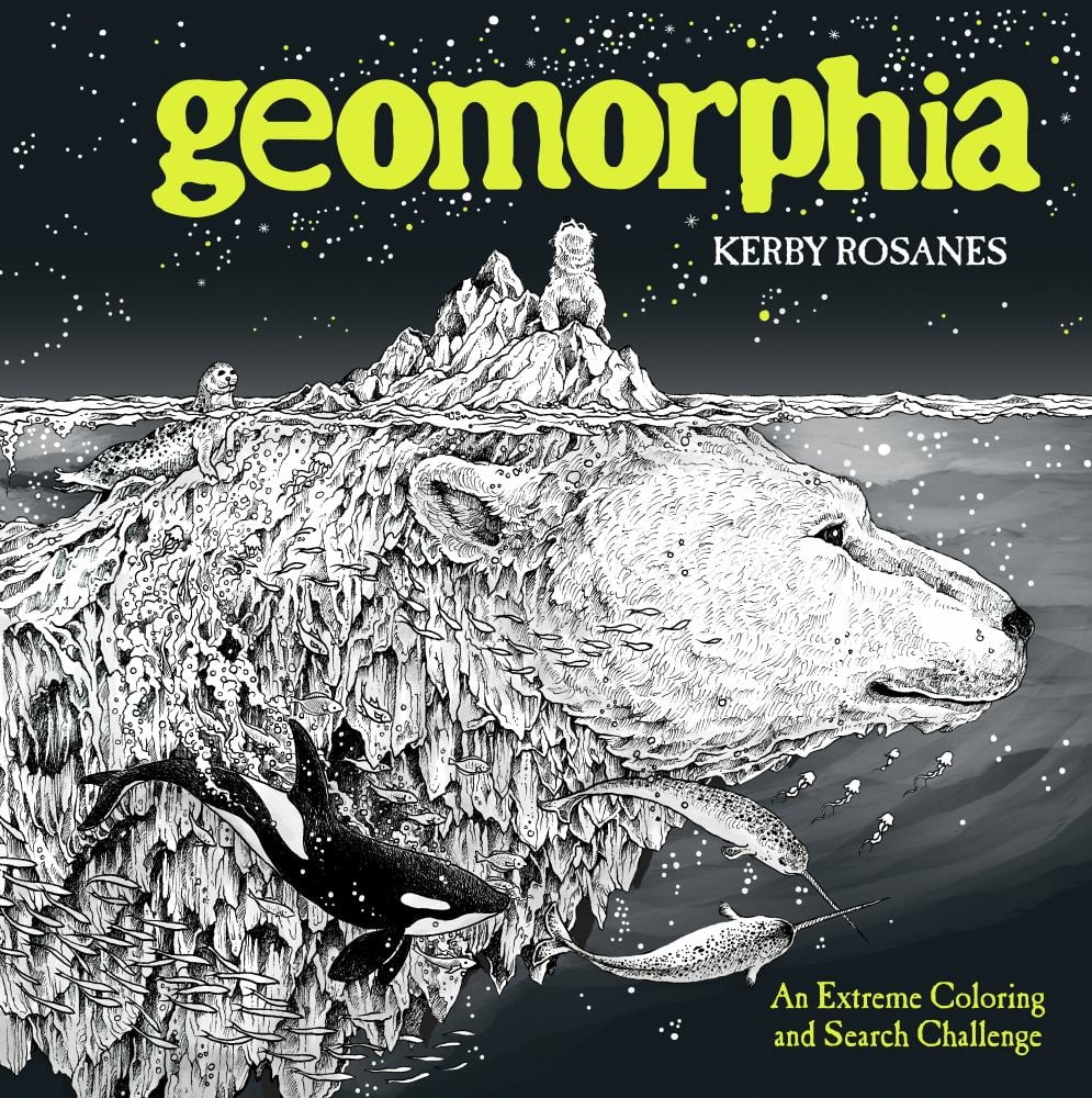 Kerby Rosanes Geomorphia An Extreme Coloring And Search Challenge 48 Pages Paperback Walmart