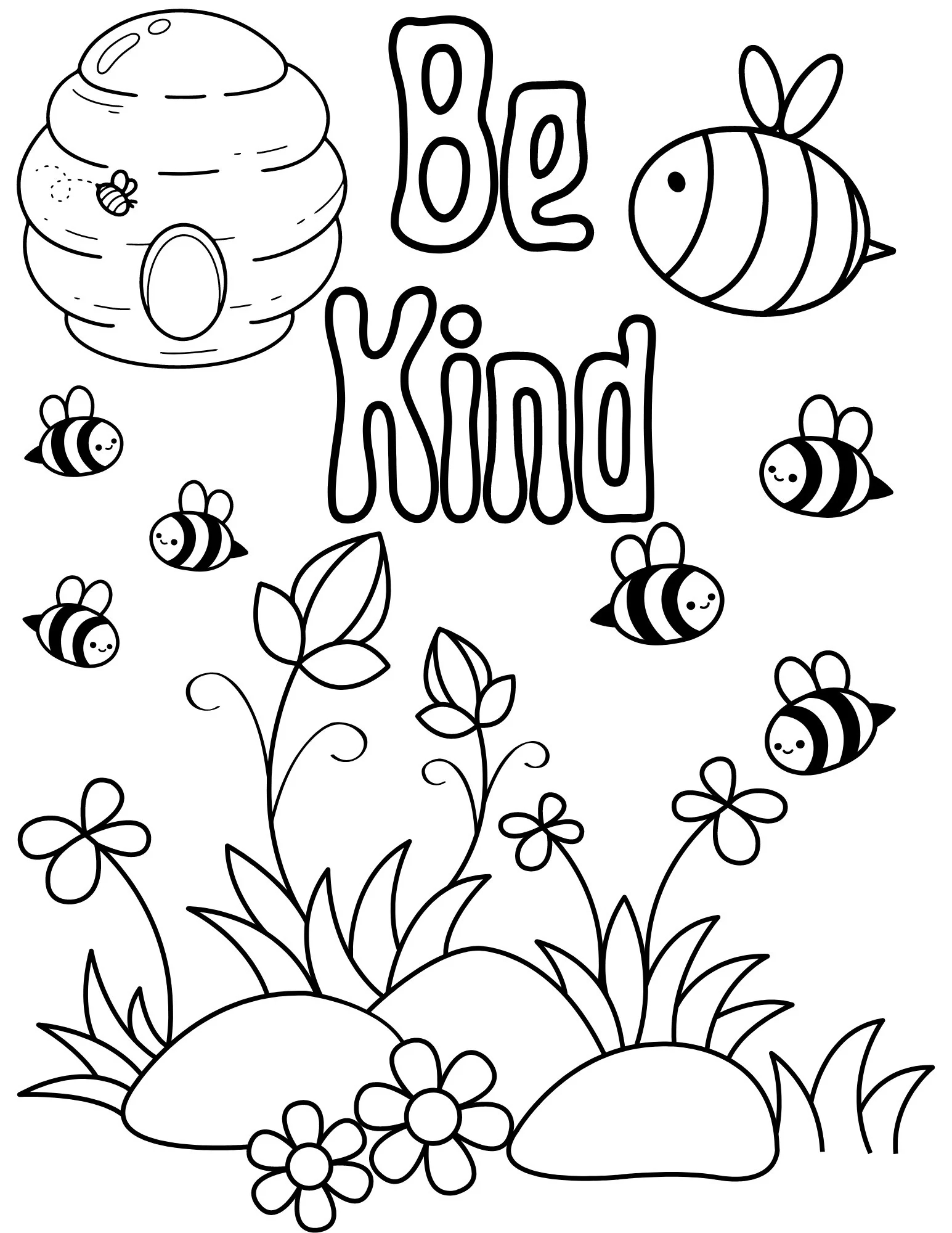 Kid s Kindness Coloring Pages 10 Pages Of Fun Educational Printable For Learning School Art Projects And Homeschool Activity Etsy