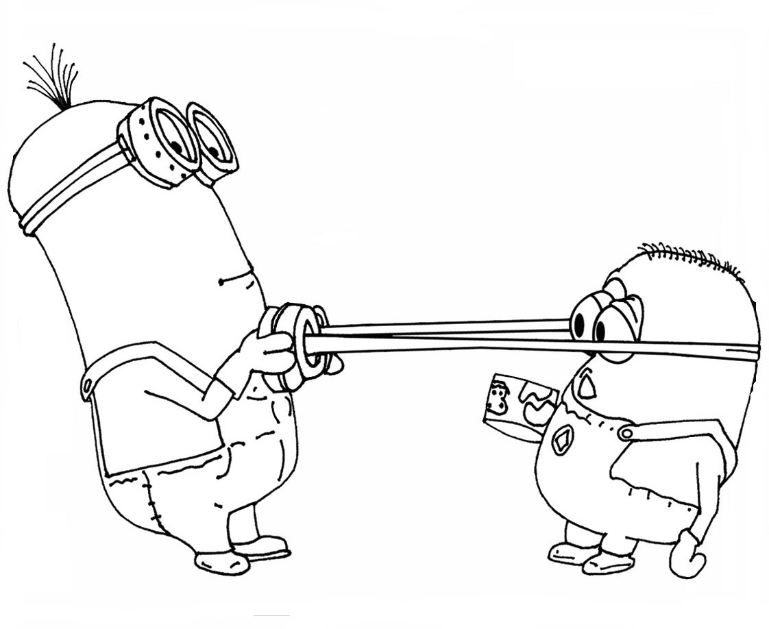 Kids Under 7 Despicable Me Coloring Pages