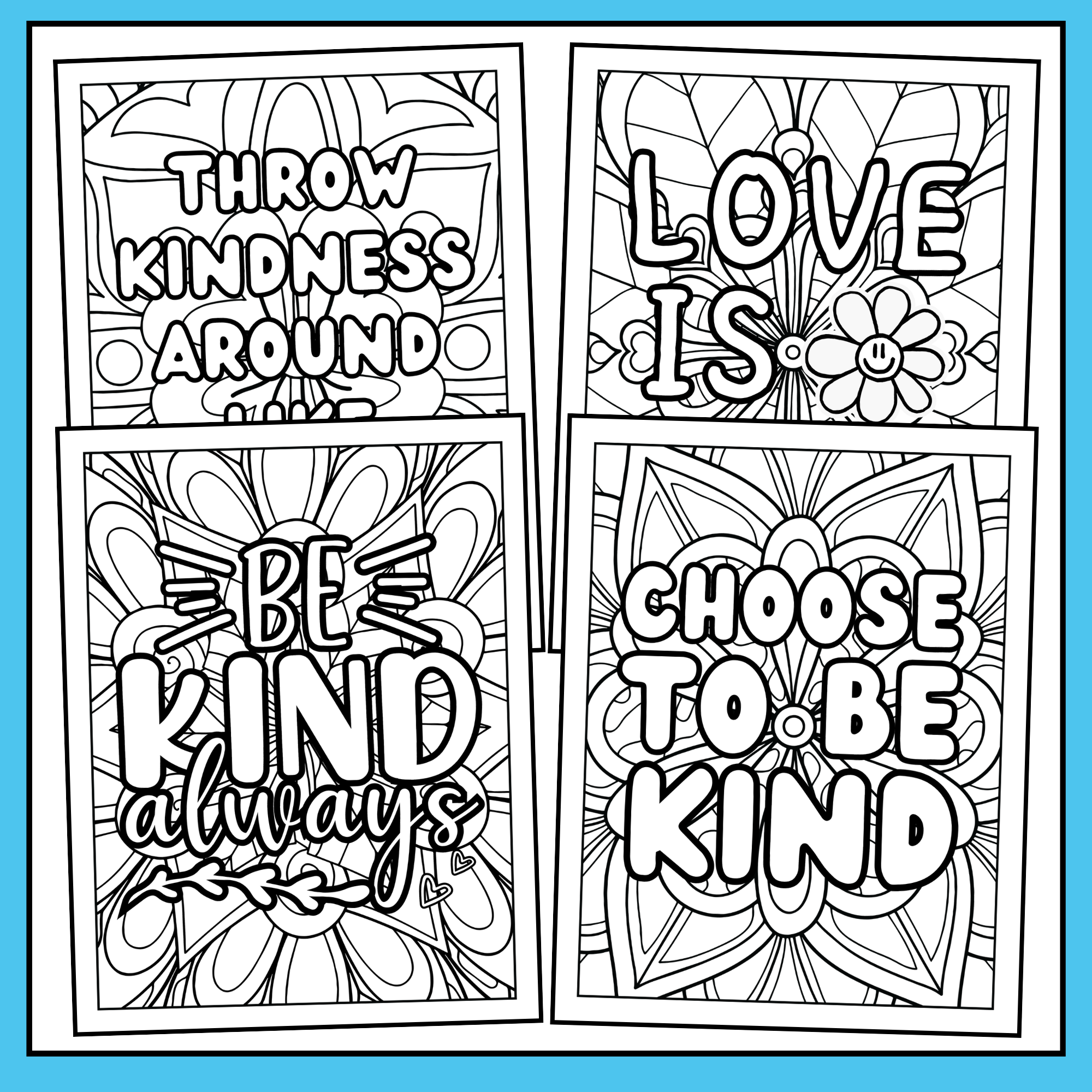 Kindness Coloring Pages Kindness Activities Random Acts Of Kindness W