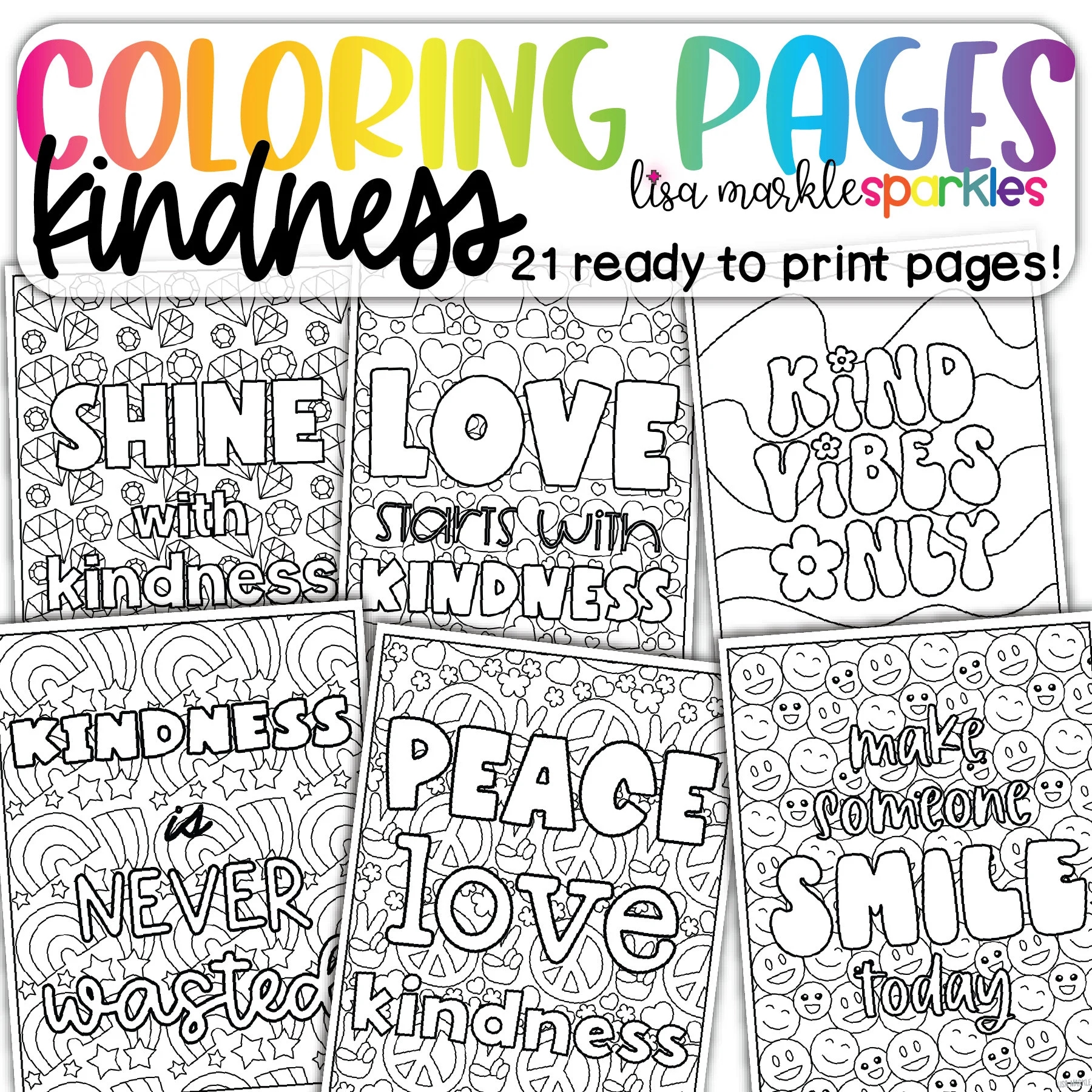 Kindness Coloring Pages Sheets Printable PDF For Kids And Adults Spread Kindness Matters Be Kind Posters Etsy Kindness Coloring Pages Sheets Printable PDF For Kids And Adults Spread Kindness Matters Be Kind Posters Etsy