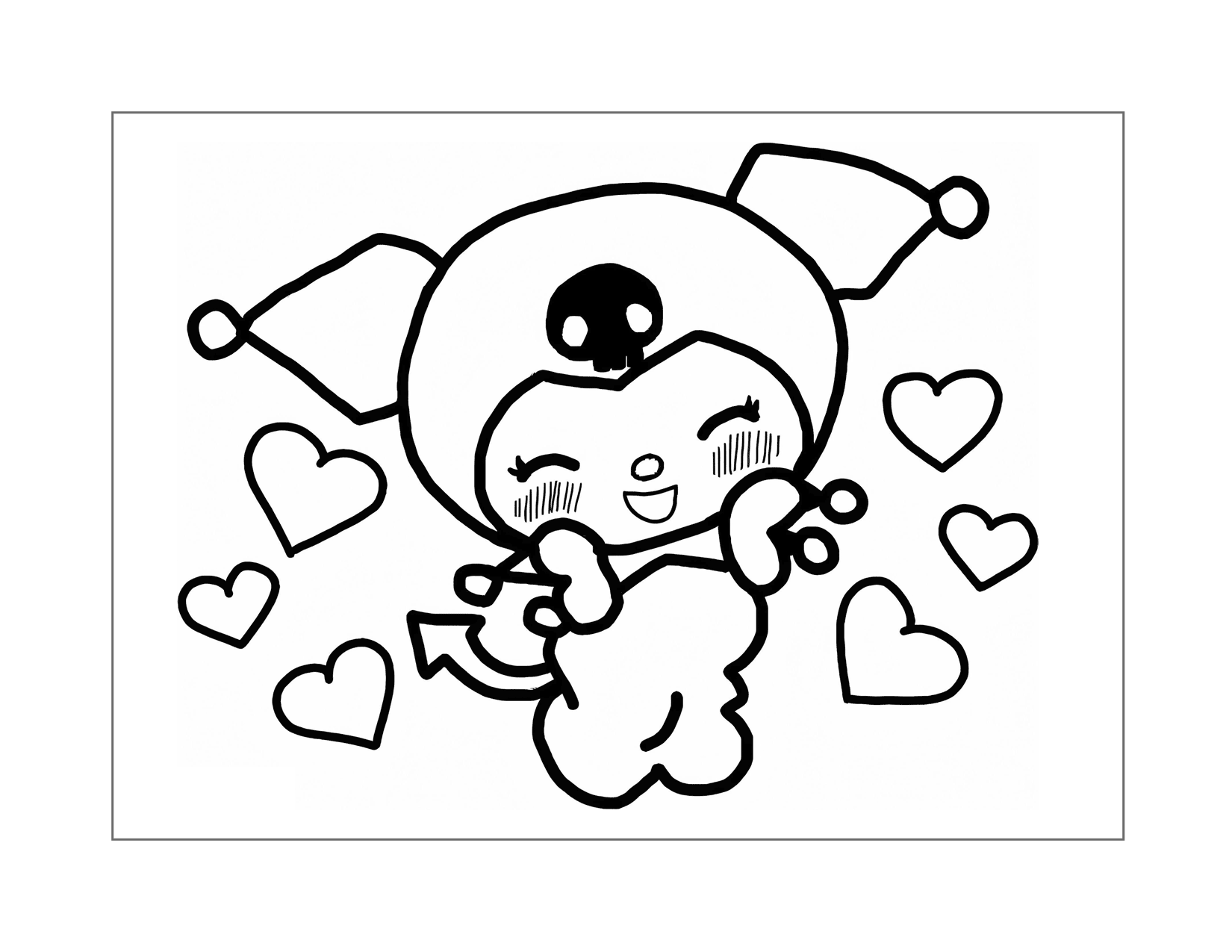 Kuromi Coloring Pages Printable Coloring Pages FREE Kuromi Coloring Pages Printable Coloring Pages FREE