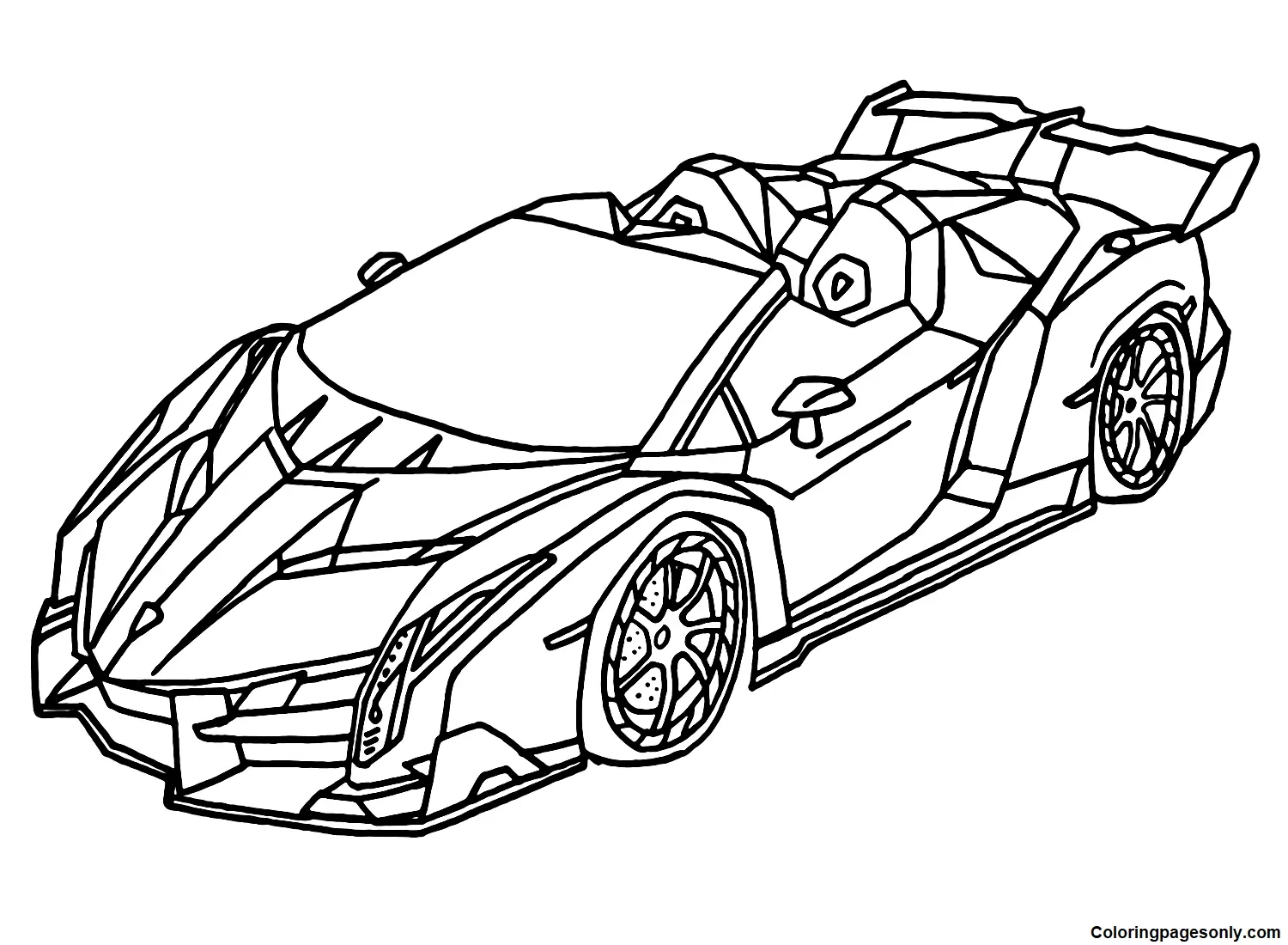 Lamborghini Coloring Pages To Print Free Printable Coloring Pages