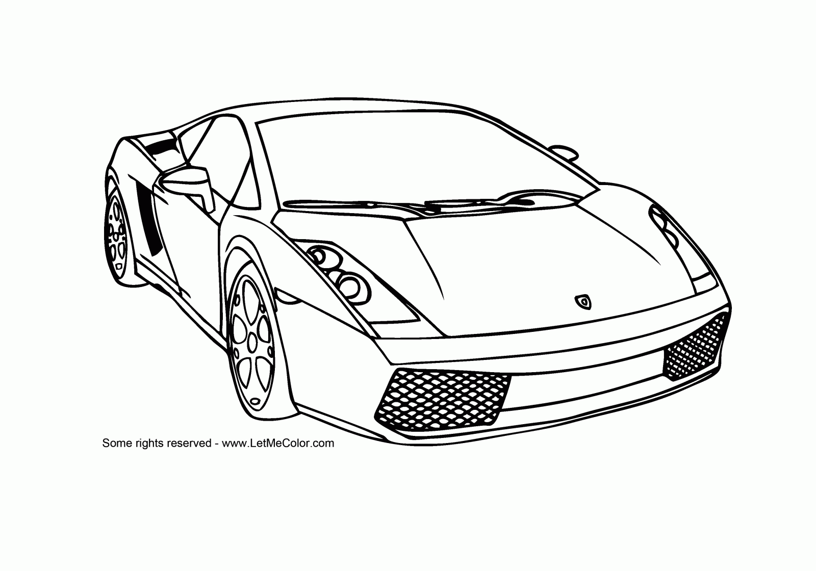 Lamborghini Gallardo Racing Car Coloring Page LetMeColor Lamborghini Gallardo Racing Car Coloring Page LetMeColor
