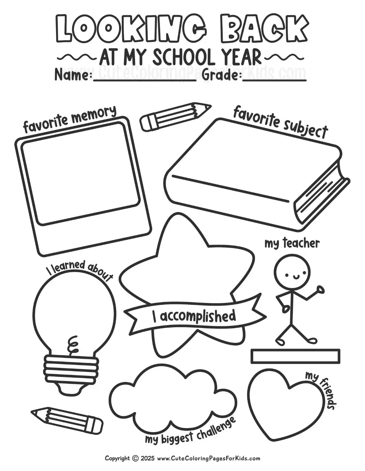 Last Day Of School Coloring Pages Free Printable PDFs Cute Coloring Pages For Kids