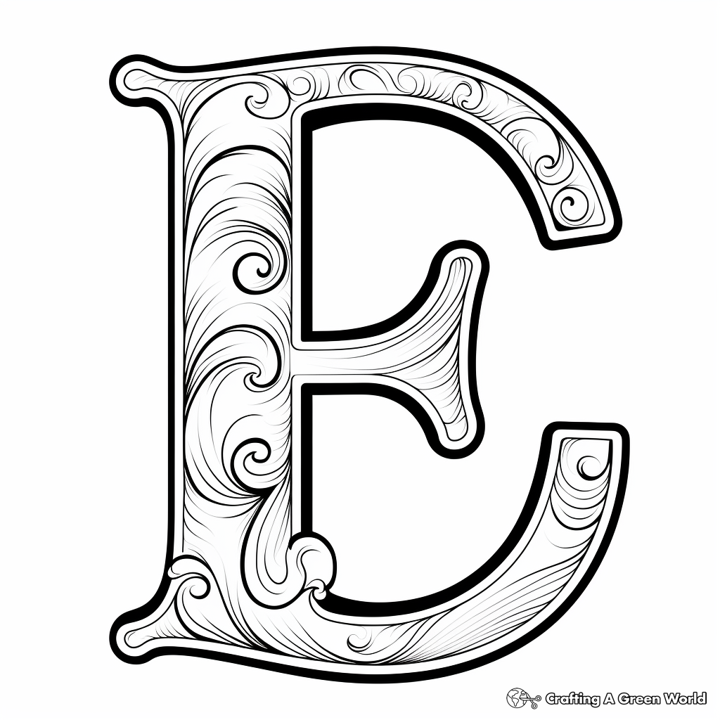 Letter E Coloring Pages Printable
