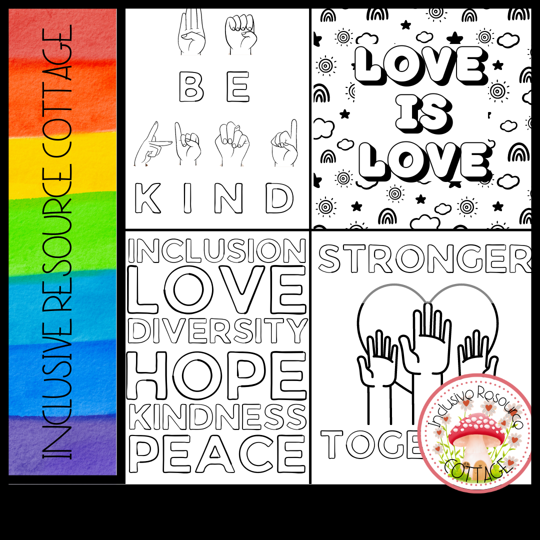 LGBTQ Coloring Pages Diversity Inclusion In The Classroom I Happy Pride Made By Teachers