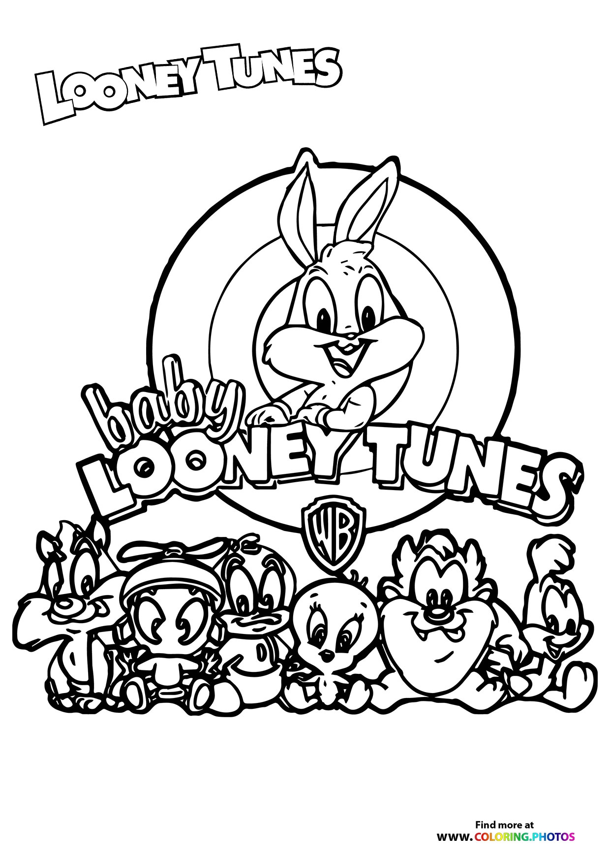 Looney Tunes Characters Coloring Pages For Kids Looney Tunes Characters Coloring Pages For Kids