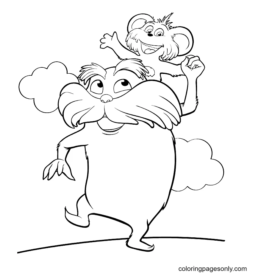 Lorax Coloring Pages To Print Free Printable Coloring Pages