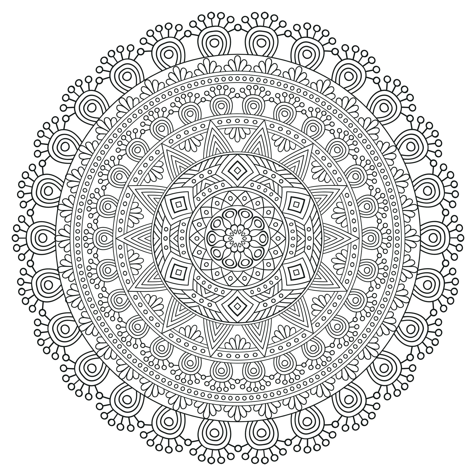 Mandala With Multiple Levels Very Difficult Mandalas for Adults Mandala With Multiple Levels Very Difficult Mandalas for Adults