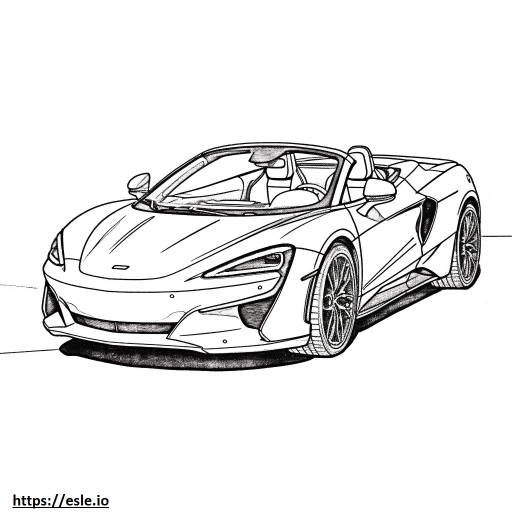 McLaren Automotive 720S Spider Coloring Page