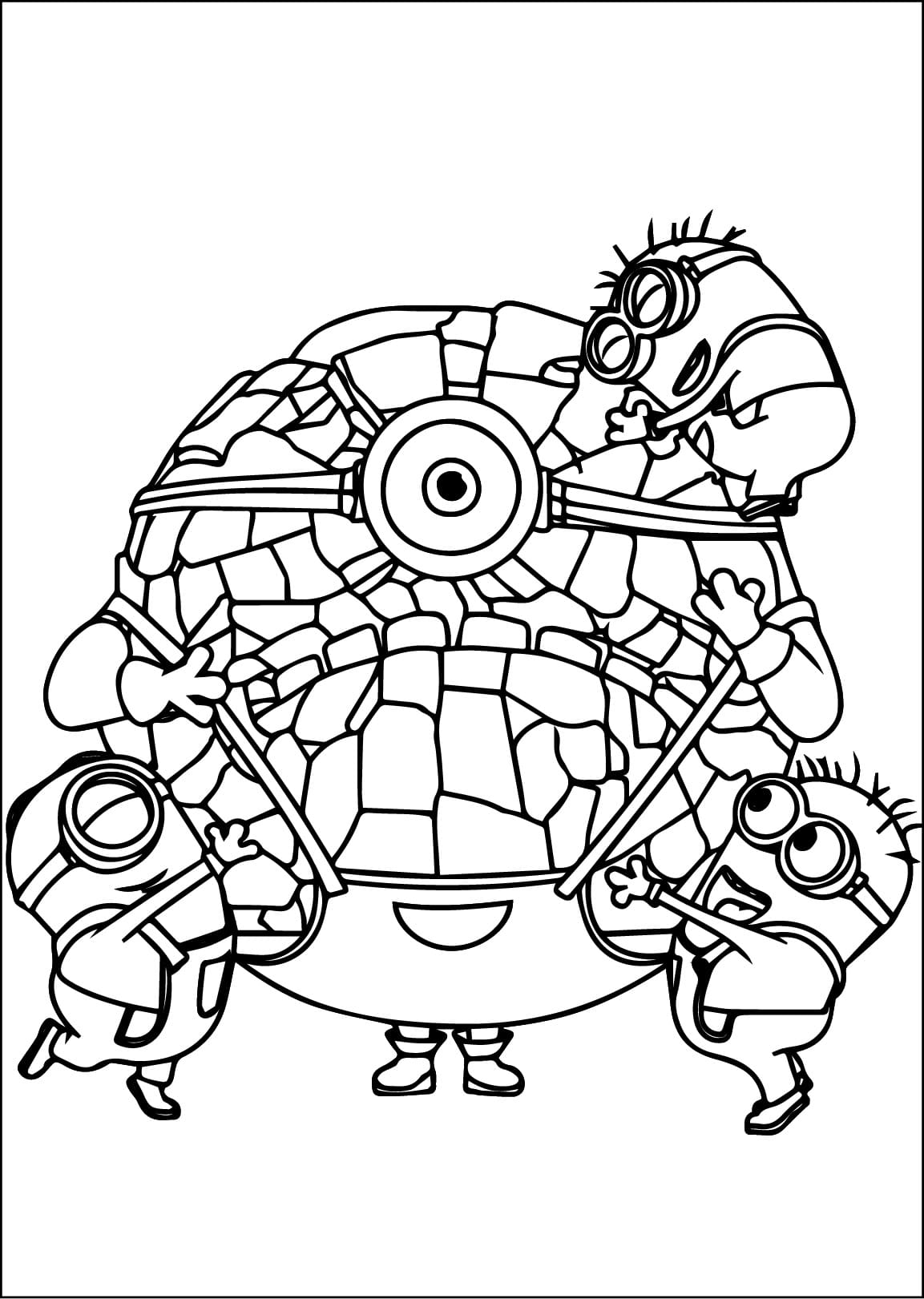 Mega Minions From Despicable Me 4 Coloring Page Download Print Or Color Online For Free Mega Minions From Despicable Me 4 Coloring Page Download Print Or Color Online For Free