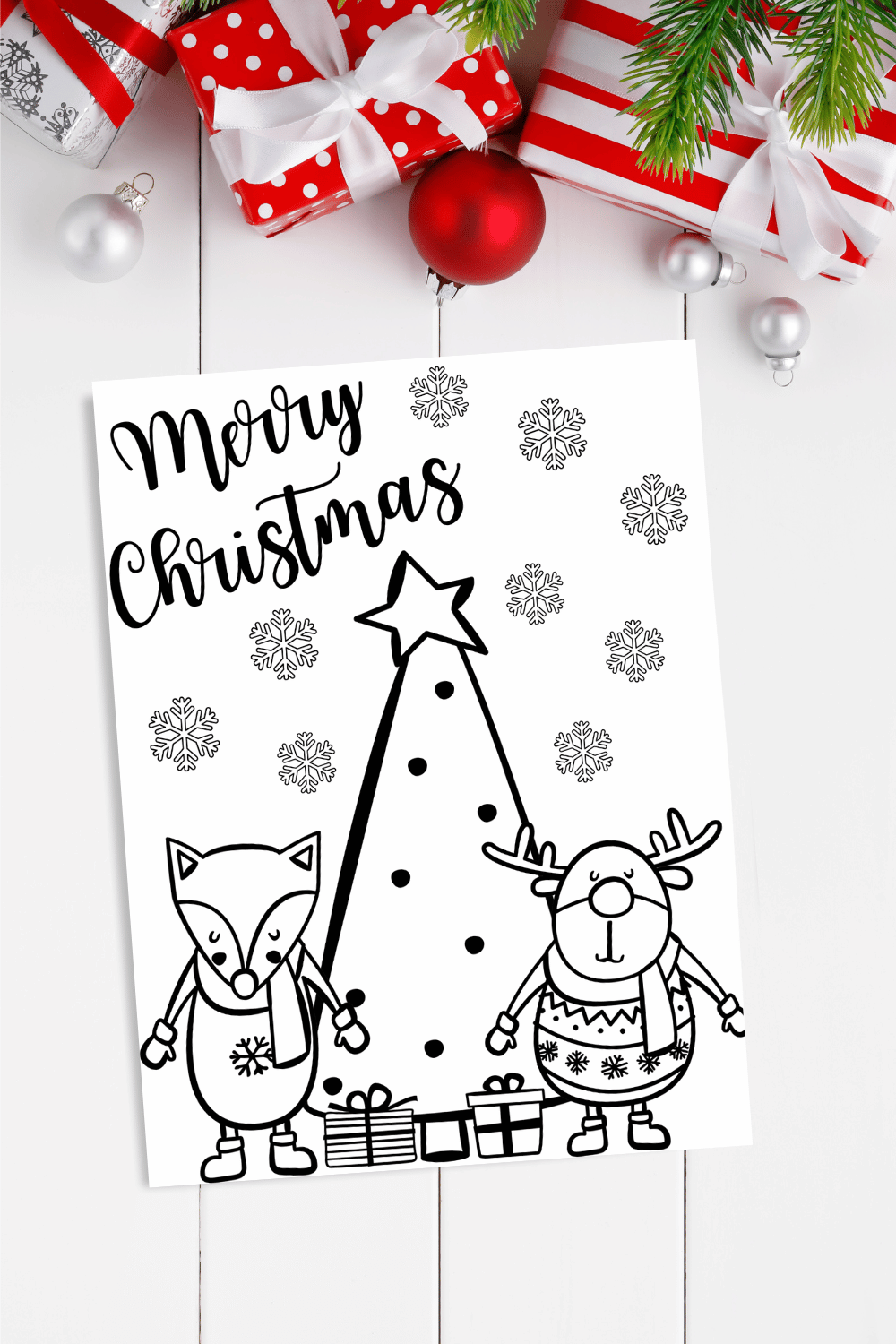 Merry Christmas Coloring Page Printable Merry Christmas Coloring Page Printable
