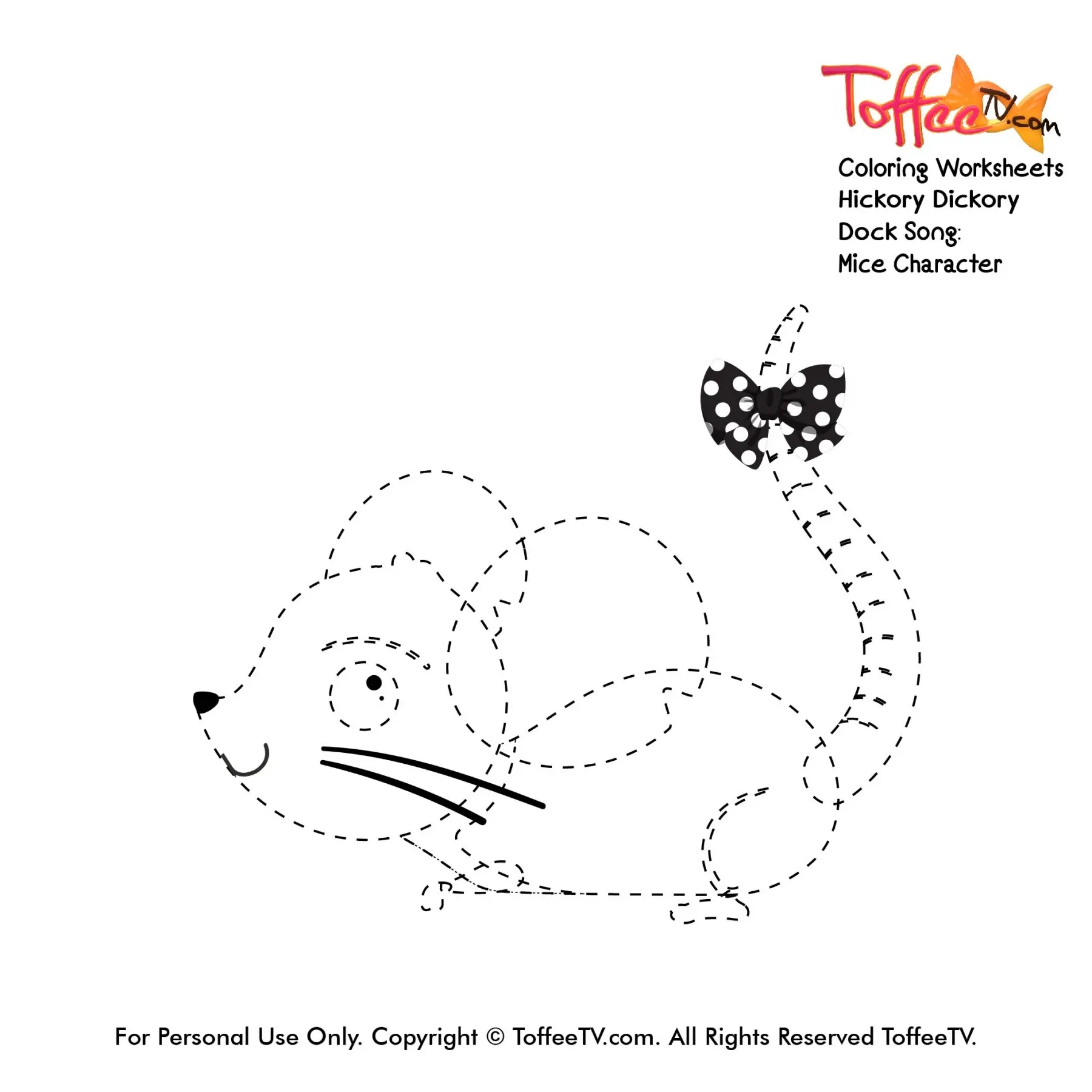 Hickory Dickory Dock Coloring Page Free Hickory Dickory Dock Coloring Page Free