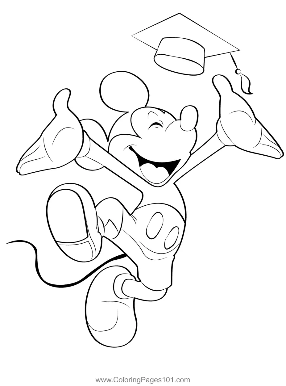 Free Graduation Coloring Pages