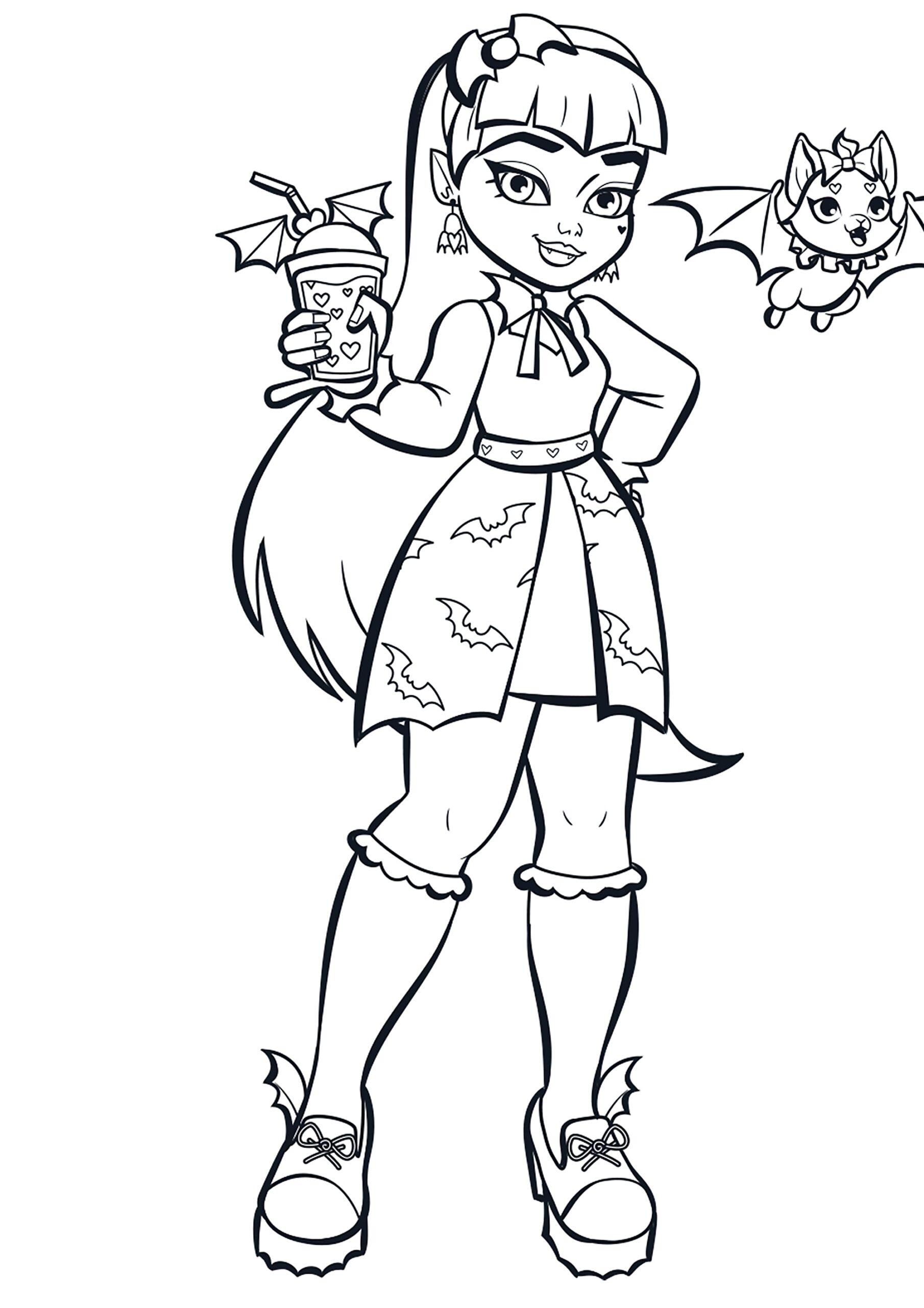 Monster High G3 Coloring Pages YouLoveIt