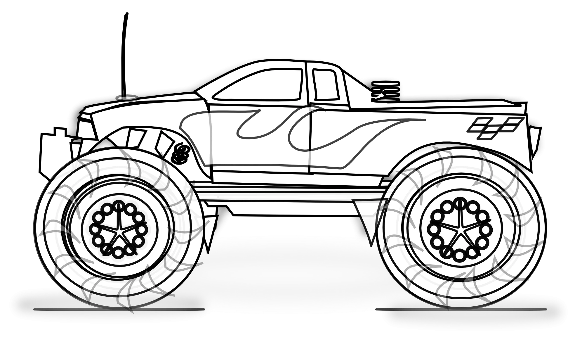 Monster Truck 141297 Transportation Free Printable Coloring Pages
