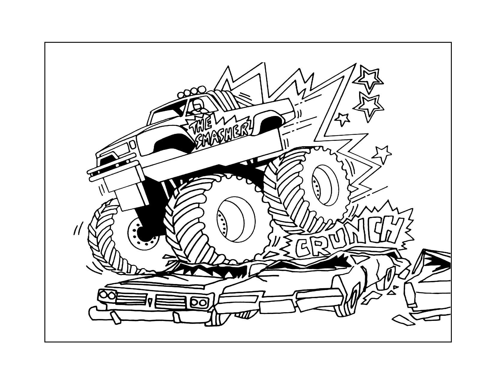 Monster Truck Coloring Pages Printable Coloring Pages FREE