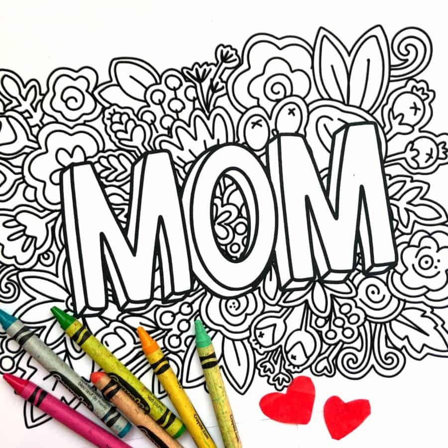 Mothers Day Printable Coloring Pages Mothers Day Printable Coloring Pages