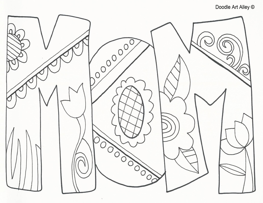 Mothers Day Coloring Pages DOODLE ART ALLEY Mothers Day Coloring Pages DOODLE ART ALLEY