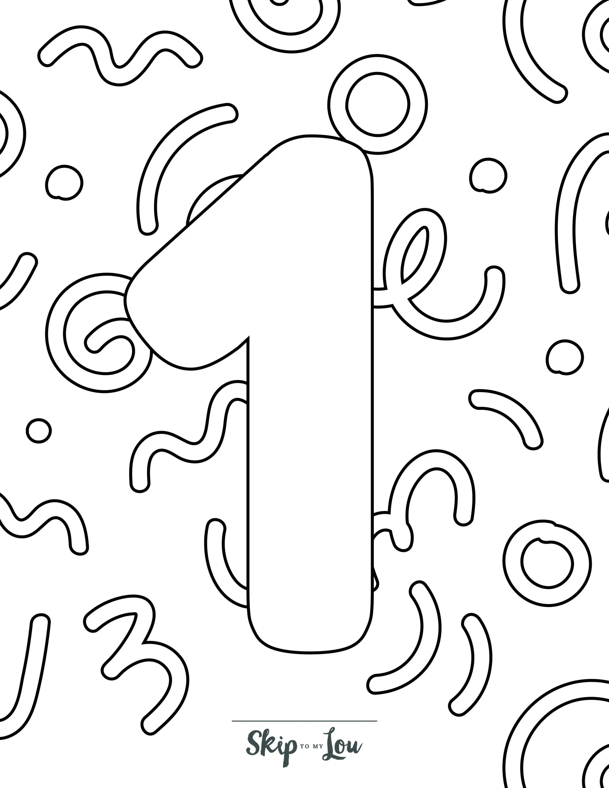 Free Coloring Pages With Numbers
