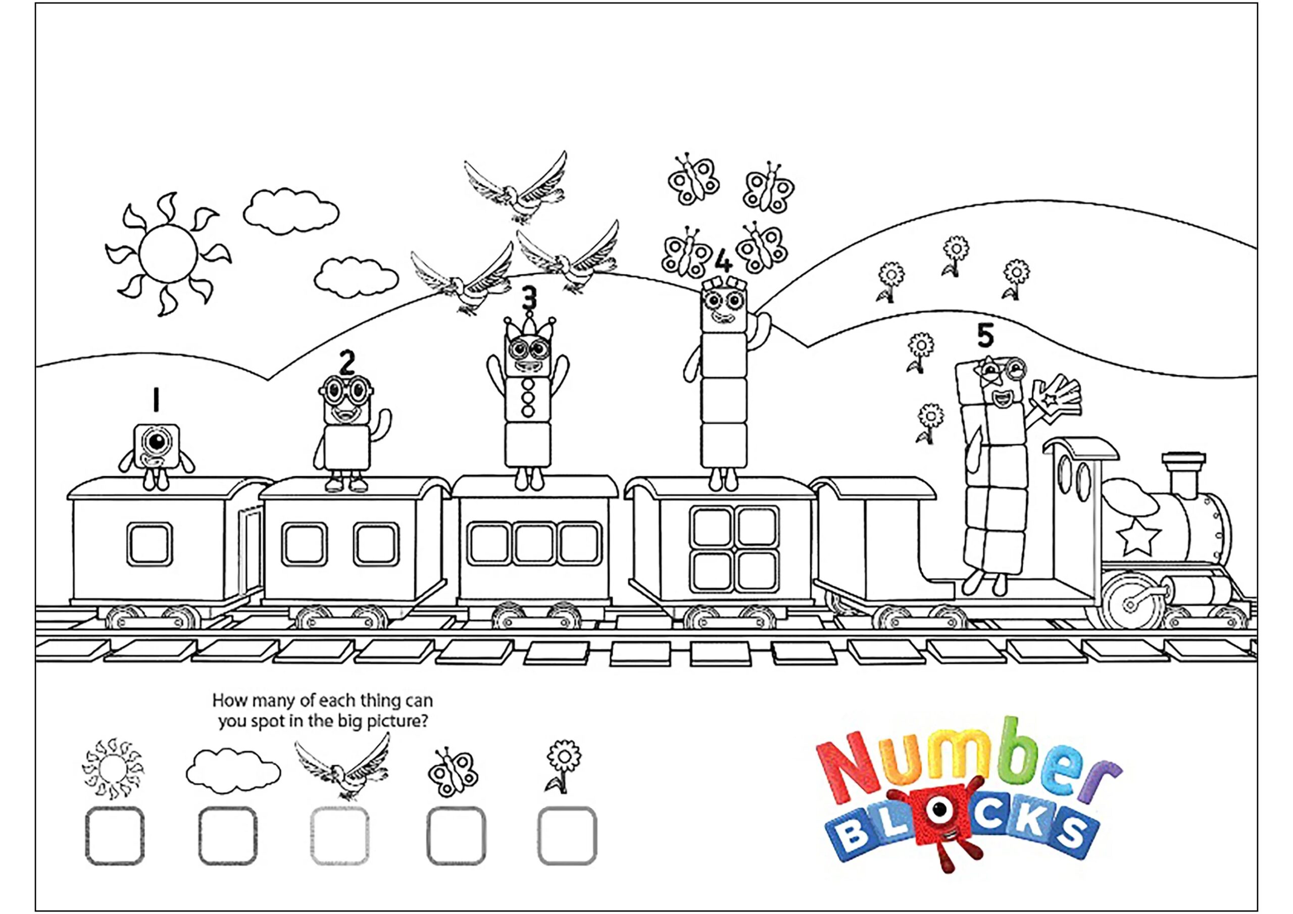 Free Numberblocks Coloring Pages Free Numberblocks Coloring Pages