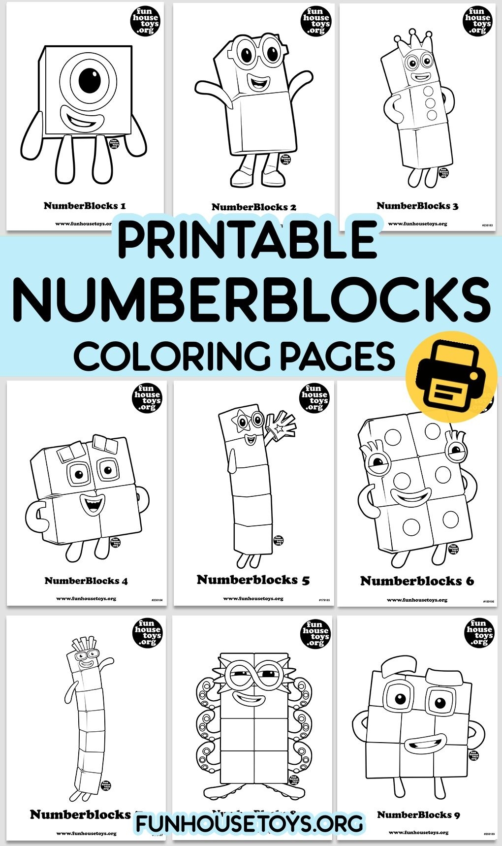 Numberblocks Coloring Pages For Kids Numberblocks Coloring Pages For Kids