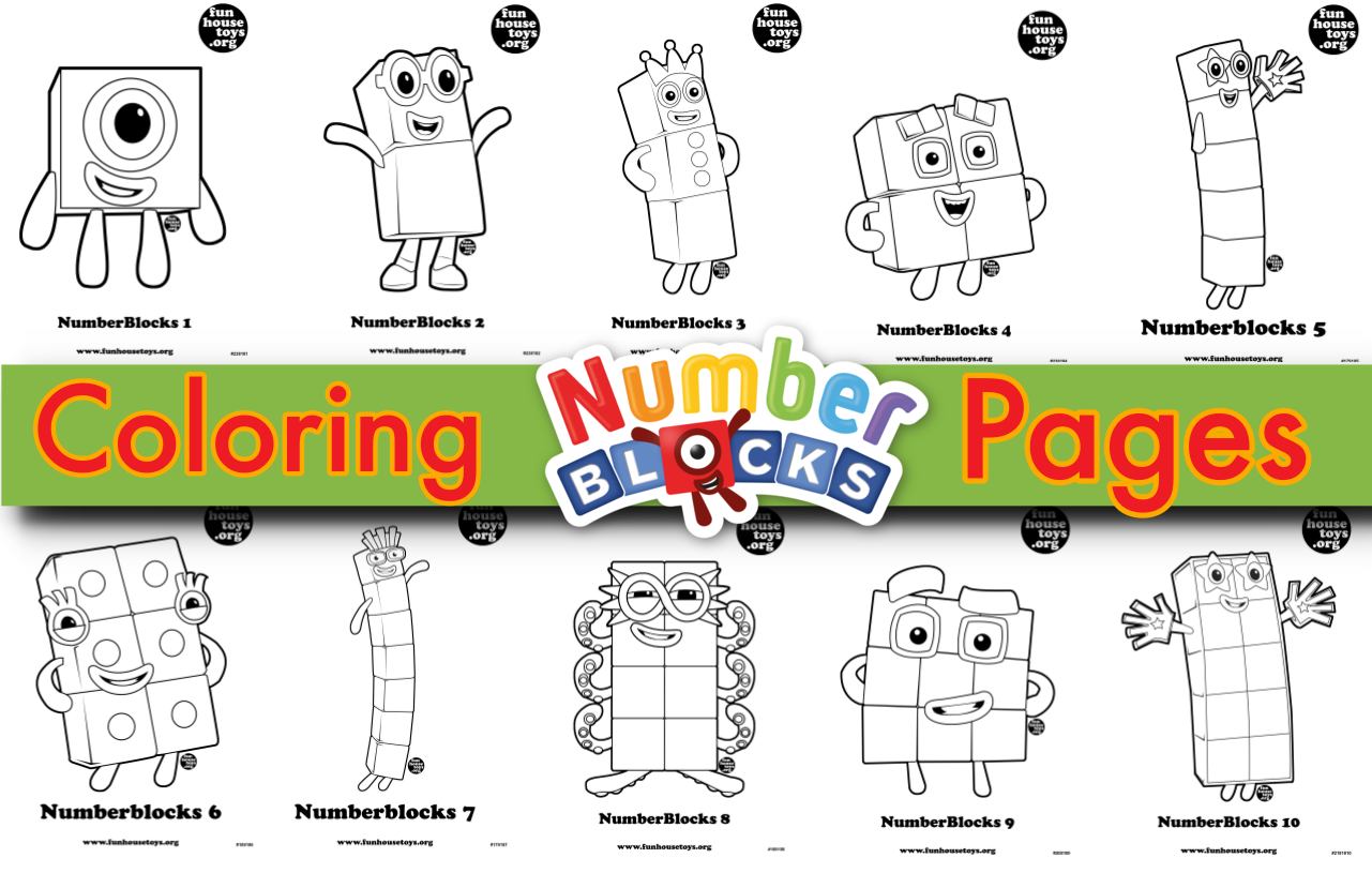 Numberblocks Printable Coloring Pages Numberblocks Printable Coloring Pages