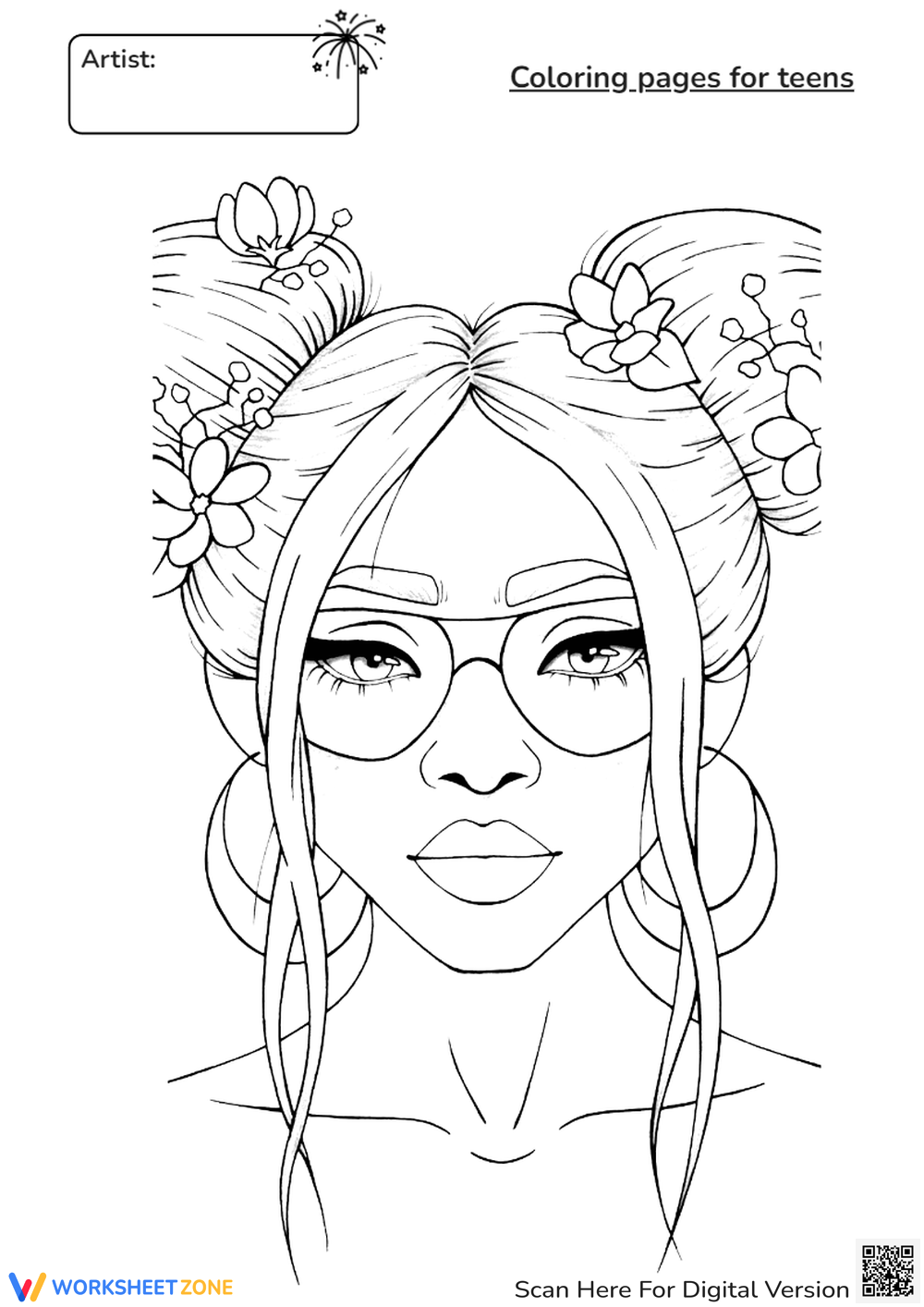 Online Coloring Pages For Teens And Printable 100 Freemium 