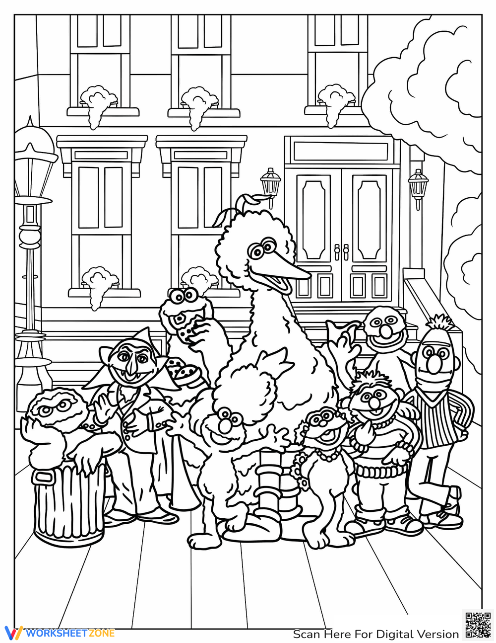 Online Sesame Street Coloring Pages And Printable 100 Freemium Online Sesame Street Coloring Pages And Printable 100 Freemium