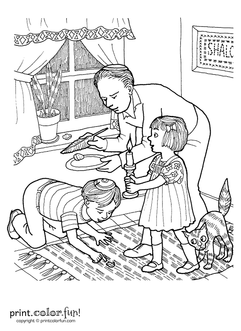 Passover Search For Chametz At PrintColorFun Passover Search For Chametz At PrintColorFun