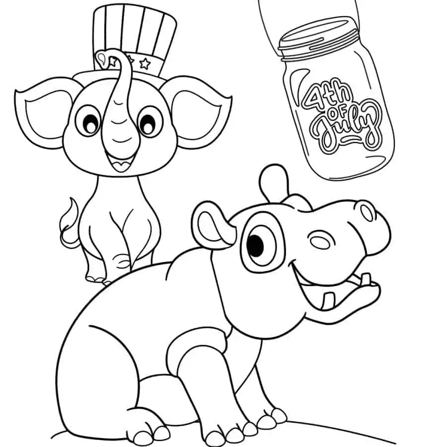 Patriotic Coloring Pages July 4th For Free Artsy Pretty Colors