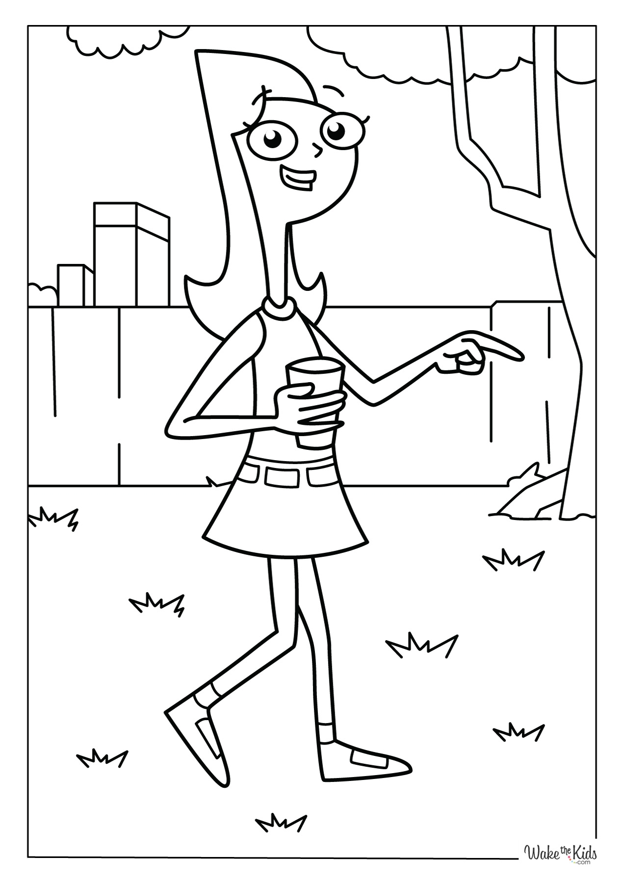 Phineas And Ferb Coloring Pages Free Printable PDFs WakeTheKids