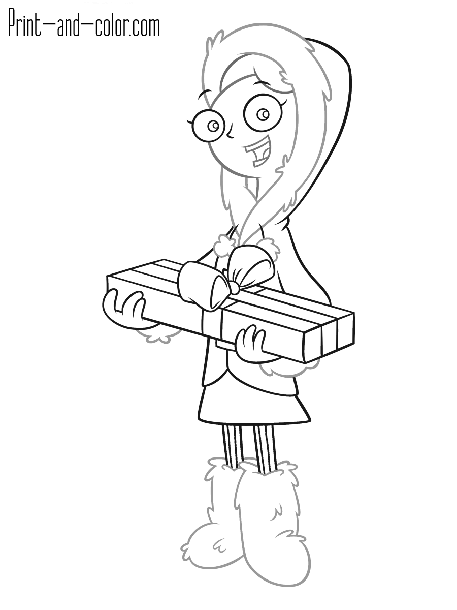 Free Printable Phineas And Ferb Coloring Pages