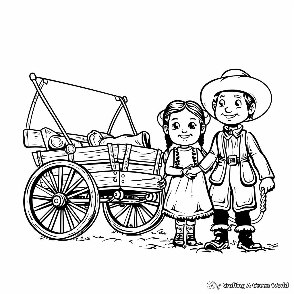 Pioneers Coloring Pages Free Printable 