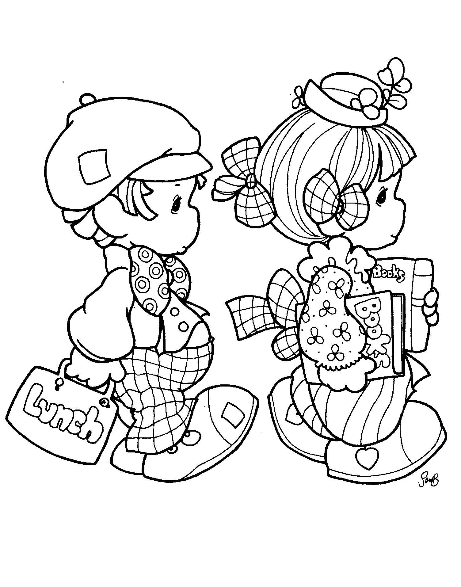 Precious Moments Coloring Pages Precious Moments Coloring Pages