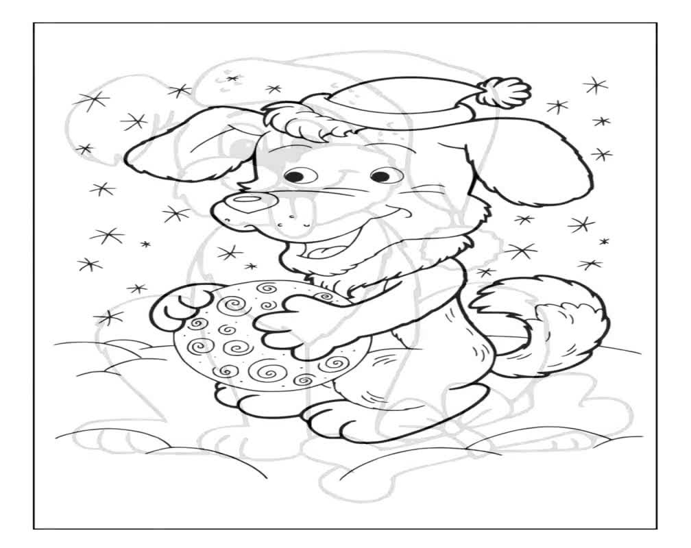Printable Christmas Puppy Coloring Pages For Kids And Adults 55 Pages Instant Digital Download PDF Printable Cute Coloring Sheets Etsy Australia