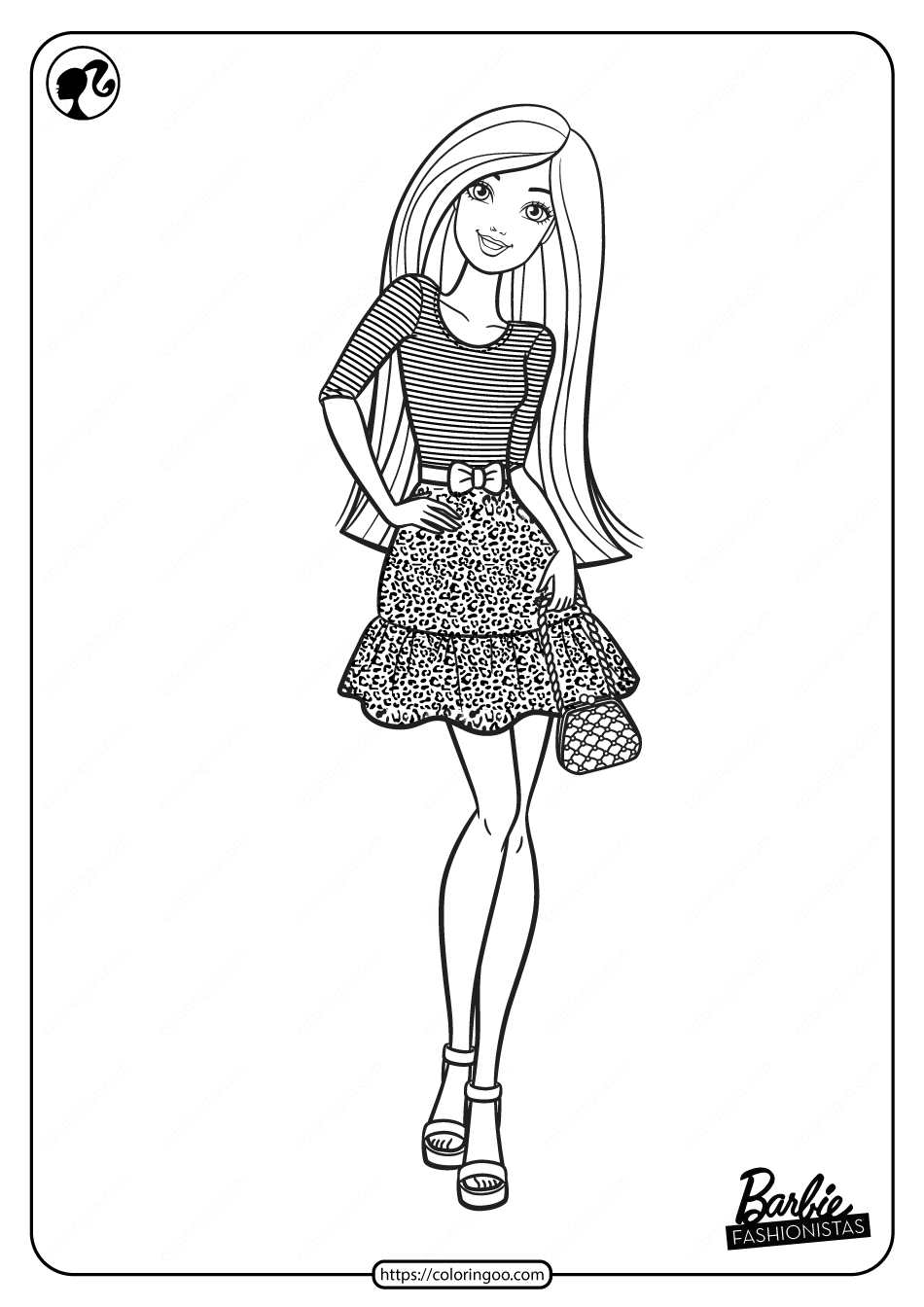 Barbie Coloring Pages Printable Pdf Barbie Coloring Pages Printable Pdf